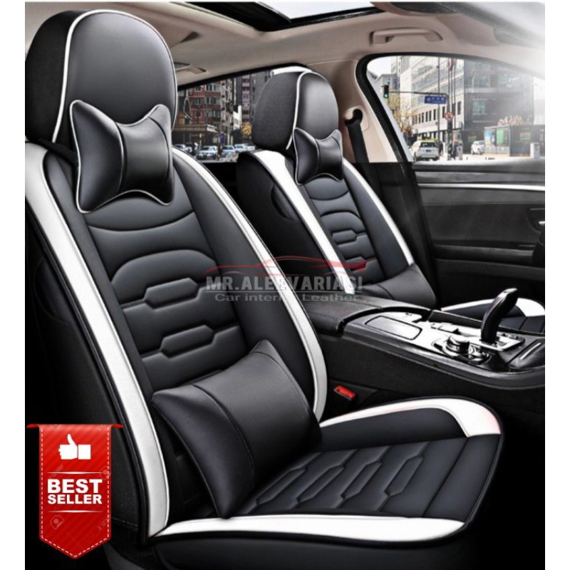 Sarung Jok Mobil MBTECH Avanza Xenia Fullset 3 Baris Jok Depan - Belakang Dilapisi Full Busa