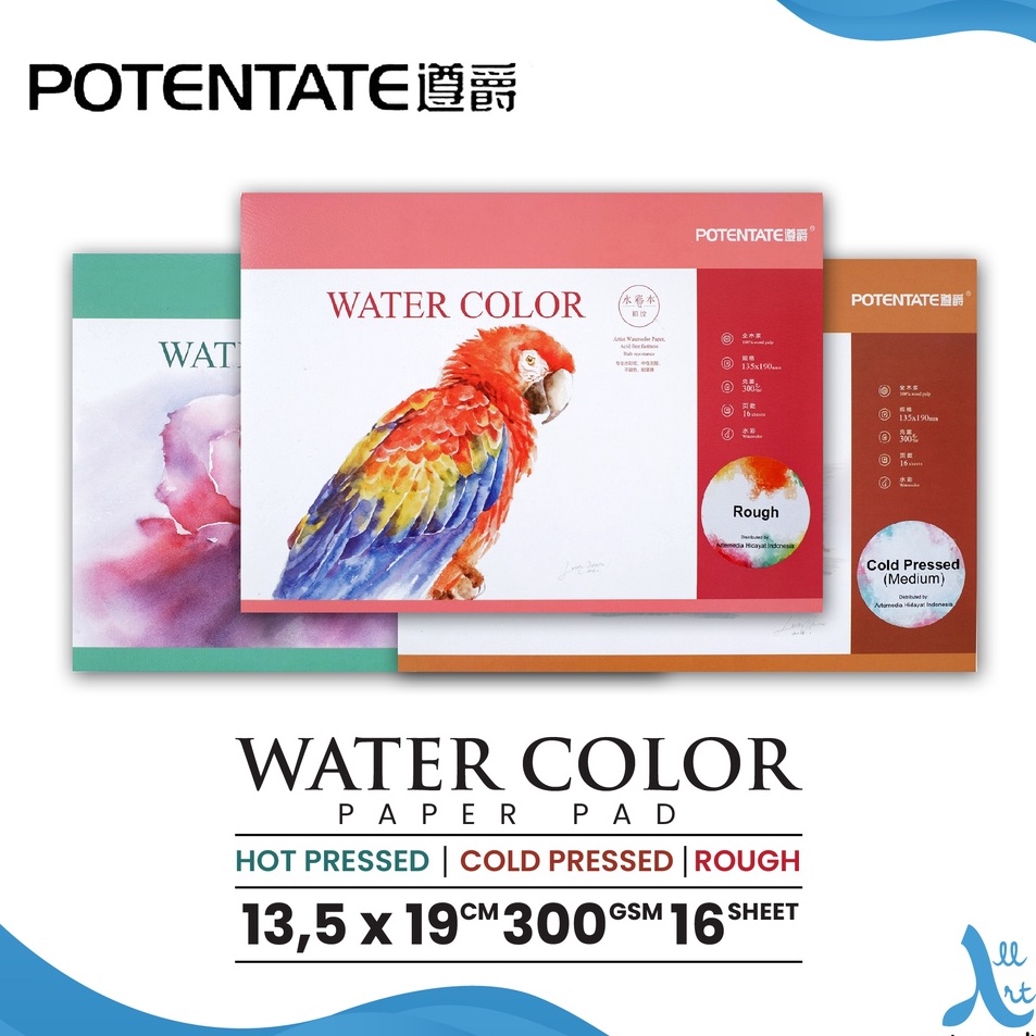

Promo Sekarang Watercolor Pad Potentate 135x19cm Watercolor Paper Block
