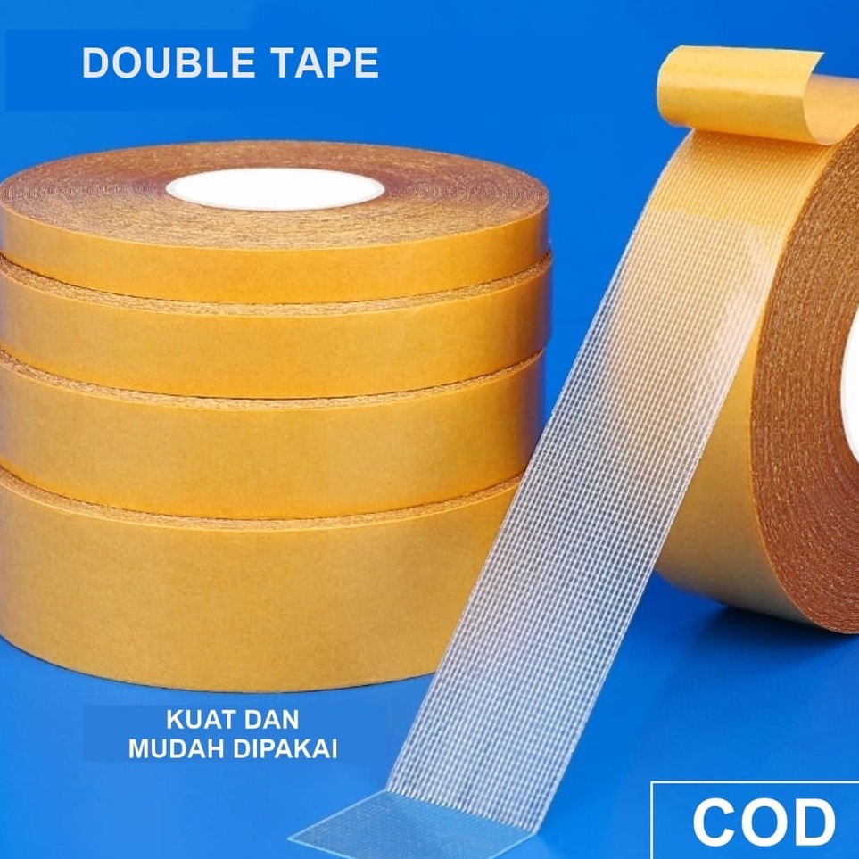

Diskon Terunik Lakban Kain Dua Sisi Double Tape Kain 2 Sisi isolasi Tape 5cmx1m