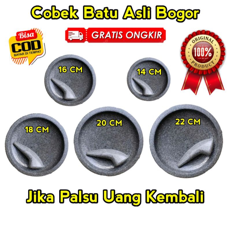 COBEK BATU ASLI 14 , 16 , 18, 20 & 22 FREE MUTU / COBEK BATU ASLI ALAM / COBEK BATU ASLI GUNUNG / CO