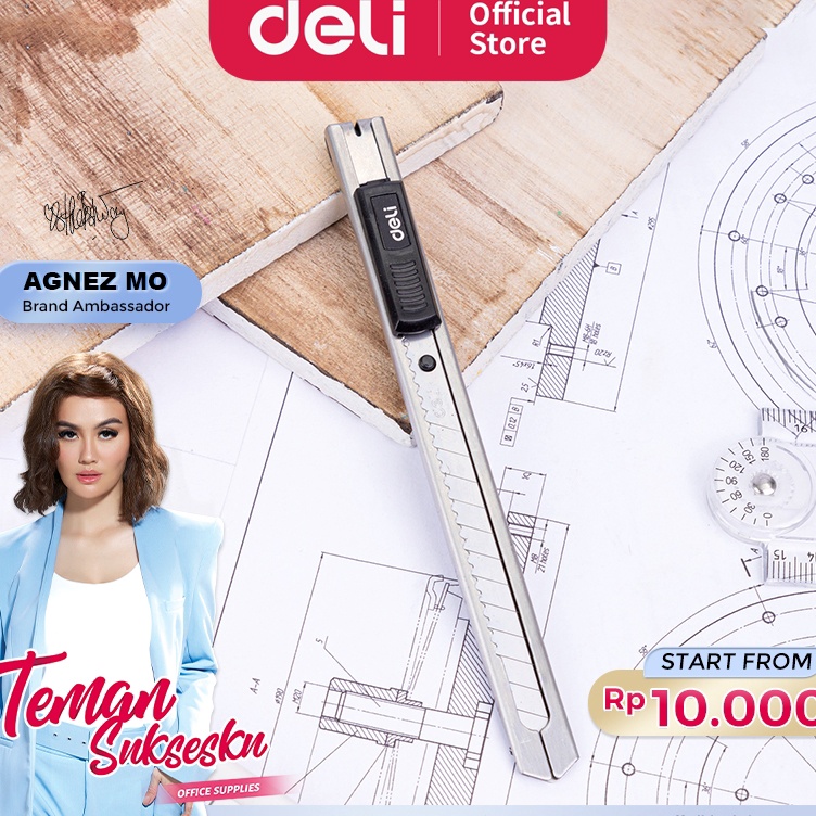 

Diskon Sekarang Deli Cutter pisau baja SK5 mudah untuk memotong sistem kunci manual untuk penggunaan yang aman 258