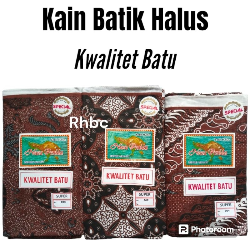 Kain Batik Halus Kwalitet Batu NUSA PENIDA Spesial Batik Tulis Solo Asli Jarik Kebat Samping Tapih I