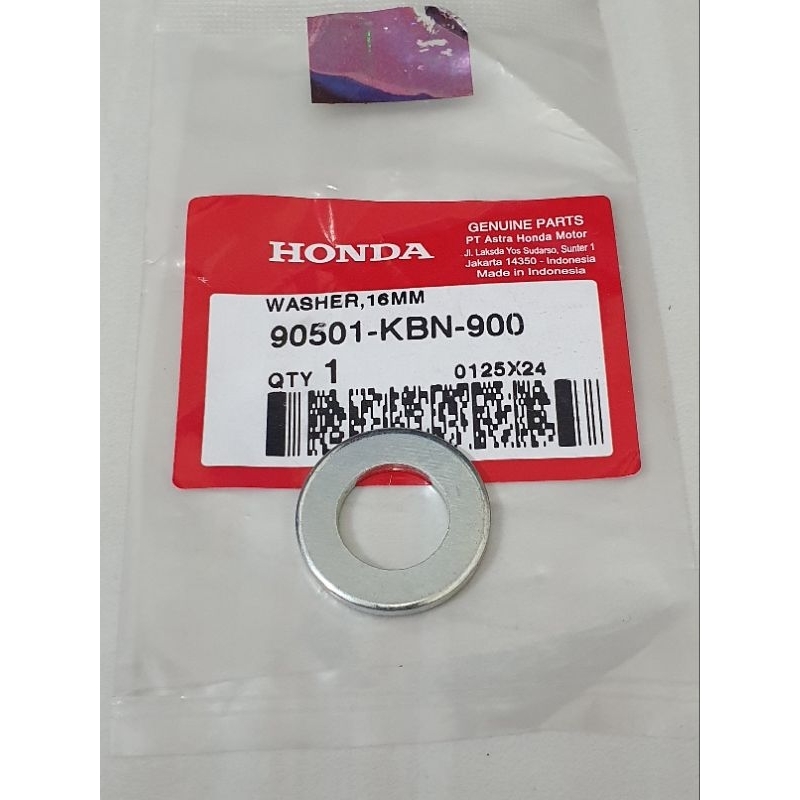 RING WASHER 16MM MUR RODA BELAKANG BEAT SCOOPY SPACY VARIO 110 GENIO 90501-KBN-900