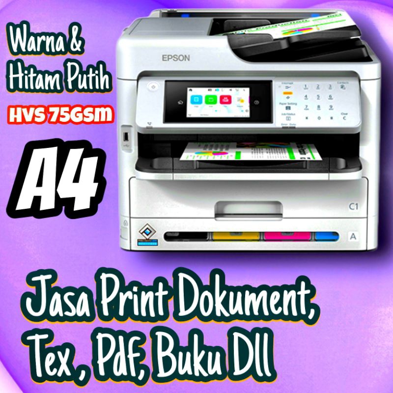 

Jasa Print Hvs A4, Dokument, Tugas, Buku, Dll