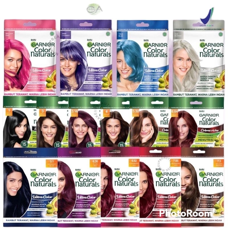 Garnier Hair Colour Natural Color | Garnier Hair Pastel Color | Pewarna Rambut