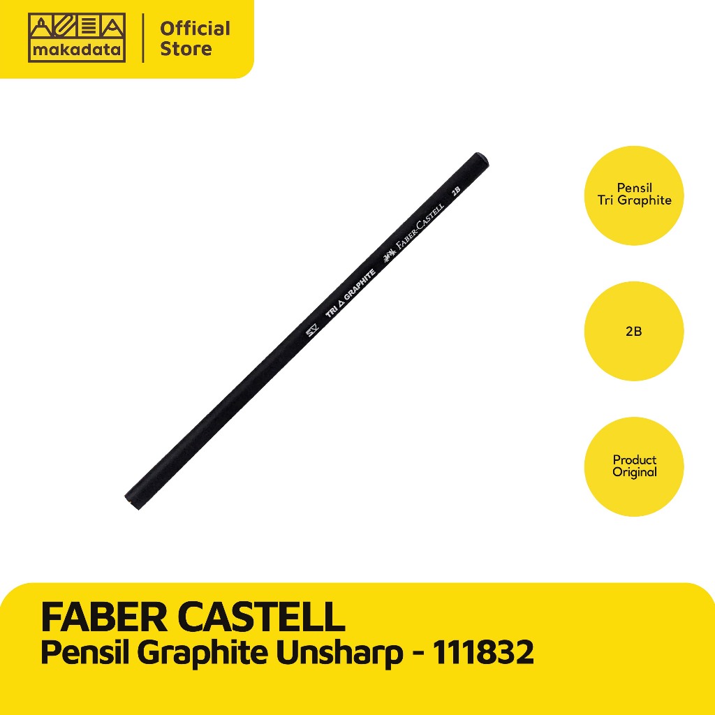 

PENCIL/ PENSIL 2B FABER CASTELL 111832 GRAPHITS UNSHARP