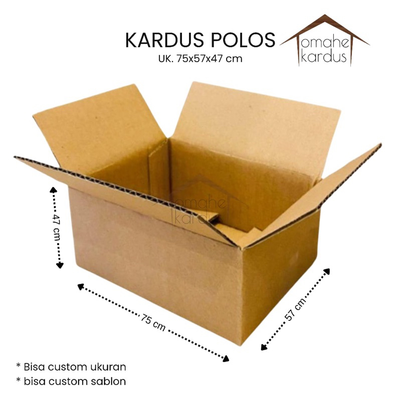 

Kardus Box polos Baru Uk 75x57x47 Cm ( Cocok Untuk Pindaan )