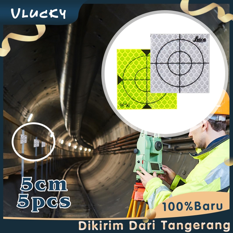 Reflector Sheet Isi 5 Stiker Prisma Reflector Prisma Target Sticker