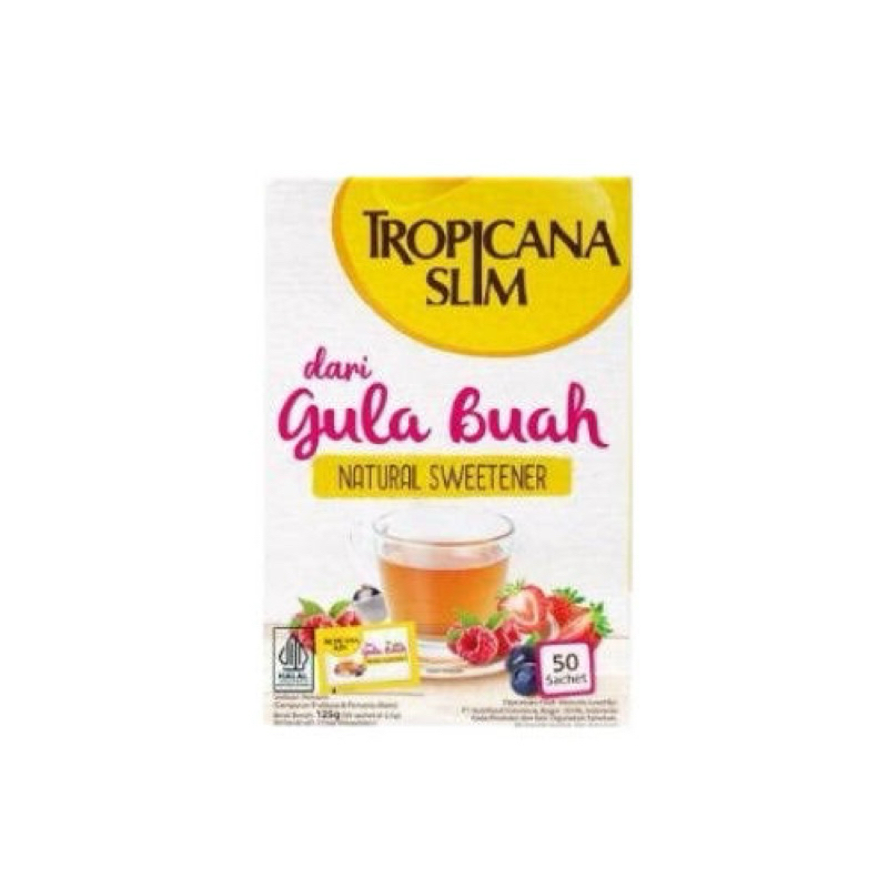 

Gula Tropicana Slim Gula Buah 50 Sachet