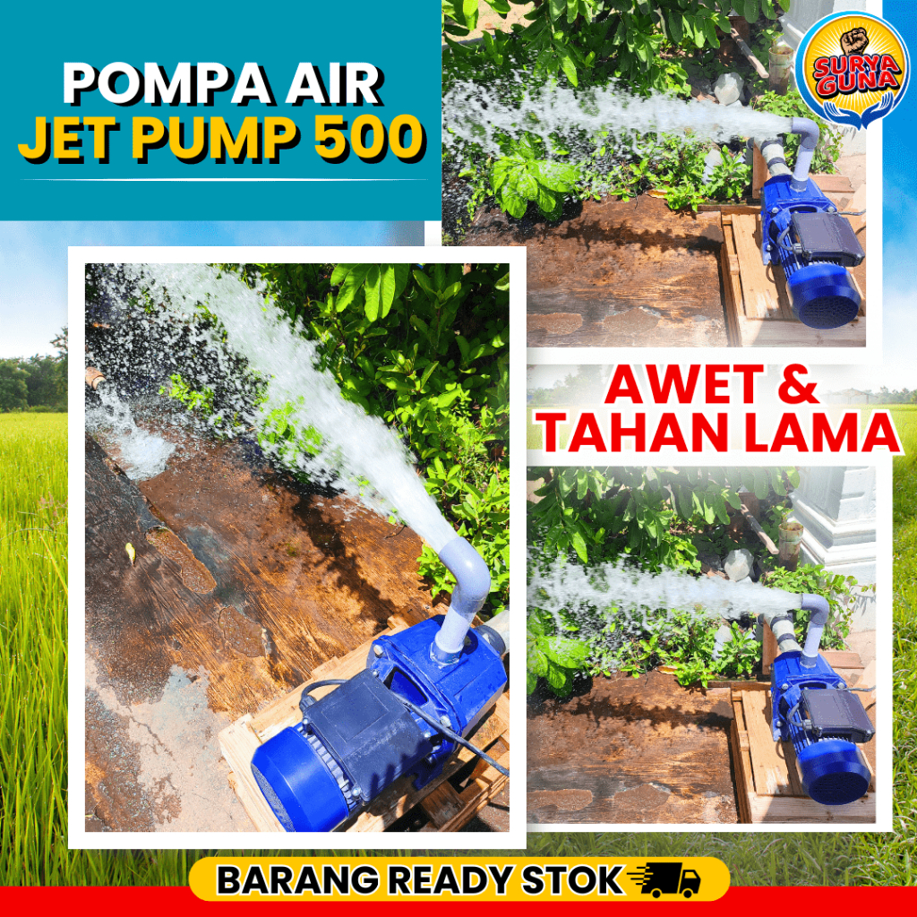 Pompa air modifikasi listrik jet pump 500 semburan super besar untuk sirkulasi air kolam FREE klep