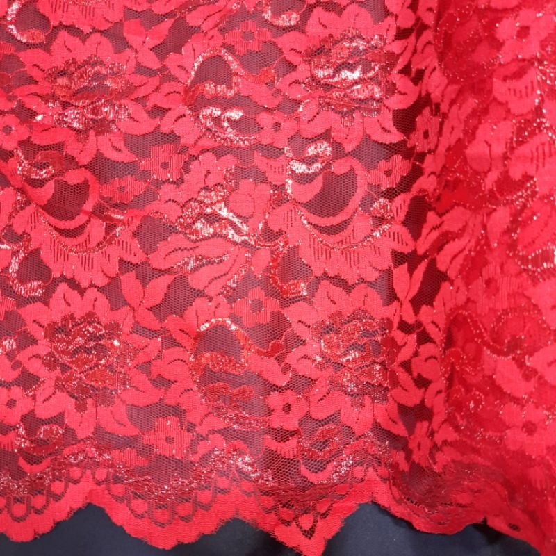 JAYA TEXTILE | KAIN BROKAT - Kain Brokat / Kain Brokat / Kain Lace Brokat / Kain Brukat Bunga Kilap 