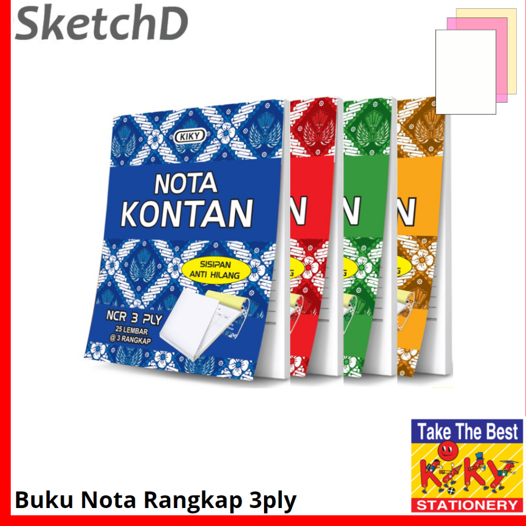 

Buku Nota kontan Rangkap 3 ply kecil Kiky