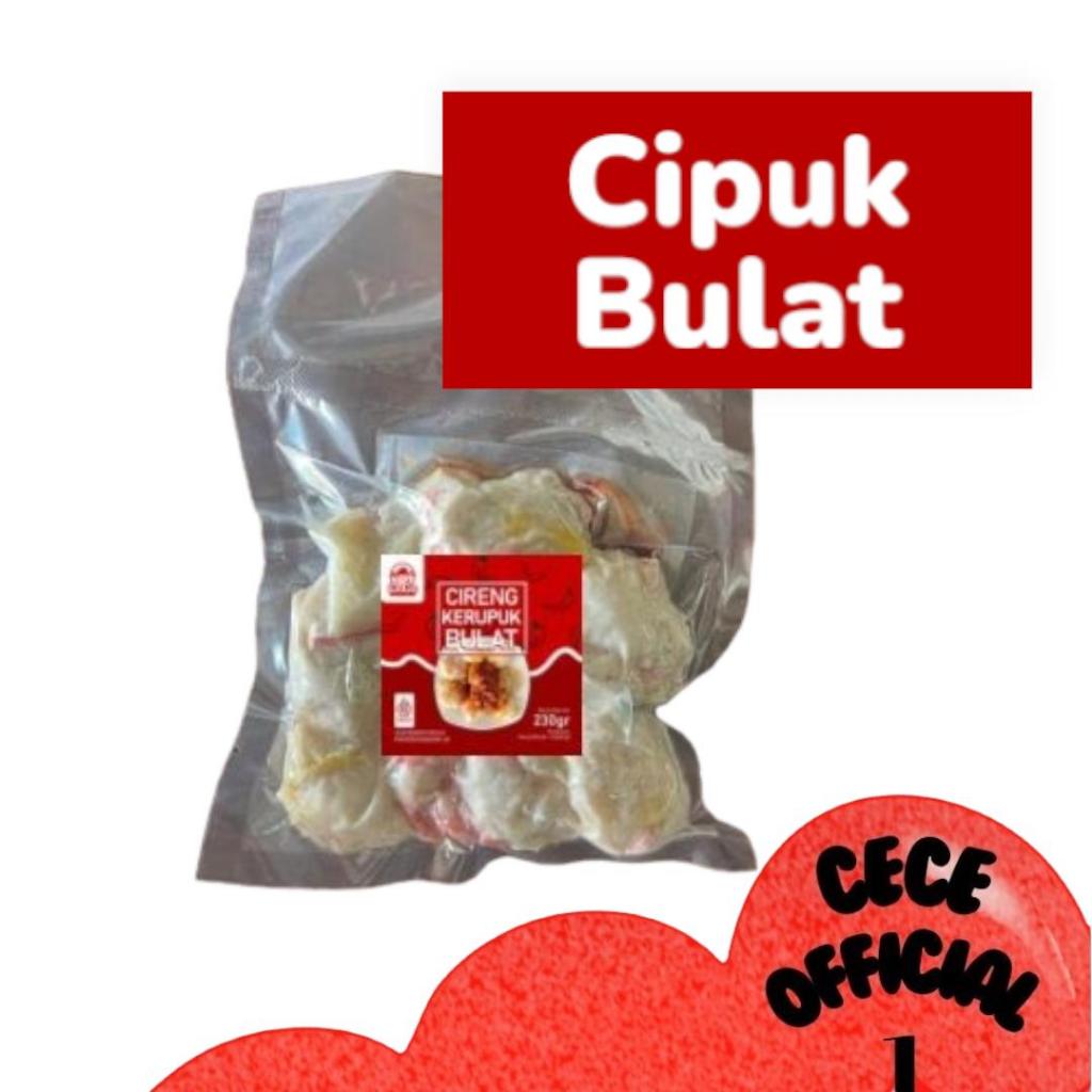 

Cemilan Cipuk Chili Oil Cipuk Bulat