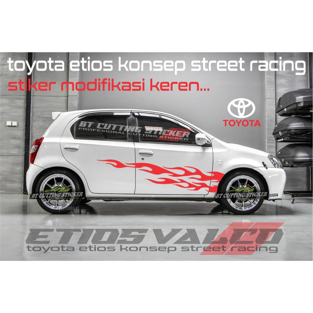 stiker mobil etios valco stiker toyota etios valco stiker etios valco