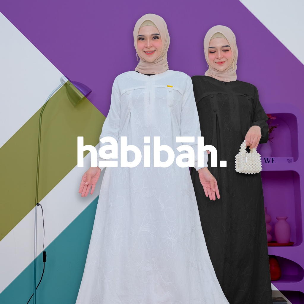 Gamis Polo Linen Bordir Premium Gamis Syari Terbaru Kain Bordir Dress Putih