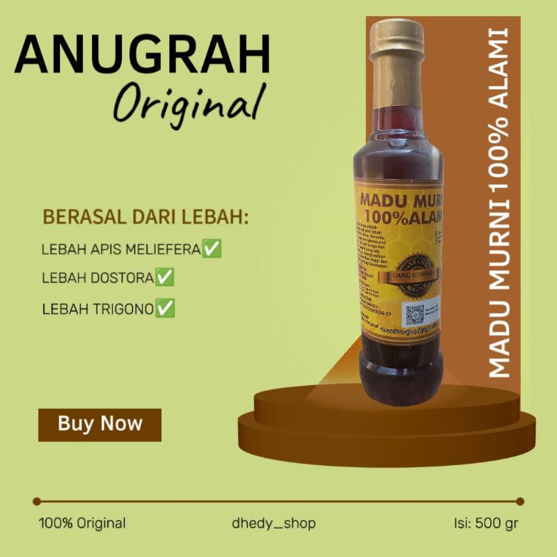 

Anugrah Original Madu Murni 100% Alami 500 gr