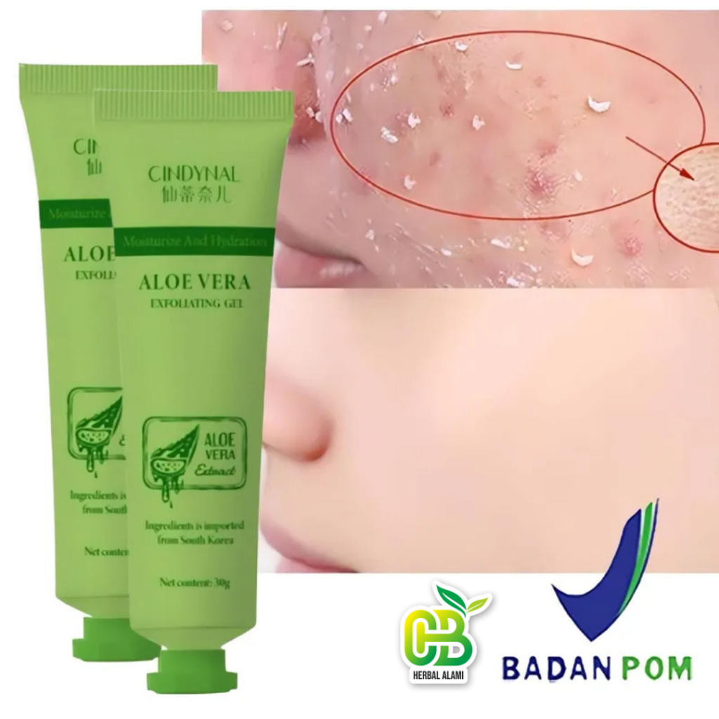 ALOEVERA GEL EXFOLIATE Perontok Daki dan Kulit Mati