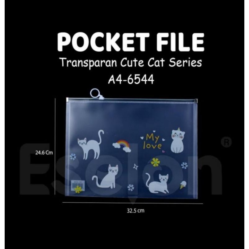 

POCKET FILE Fancy size A4. Zipper Bag