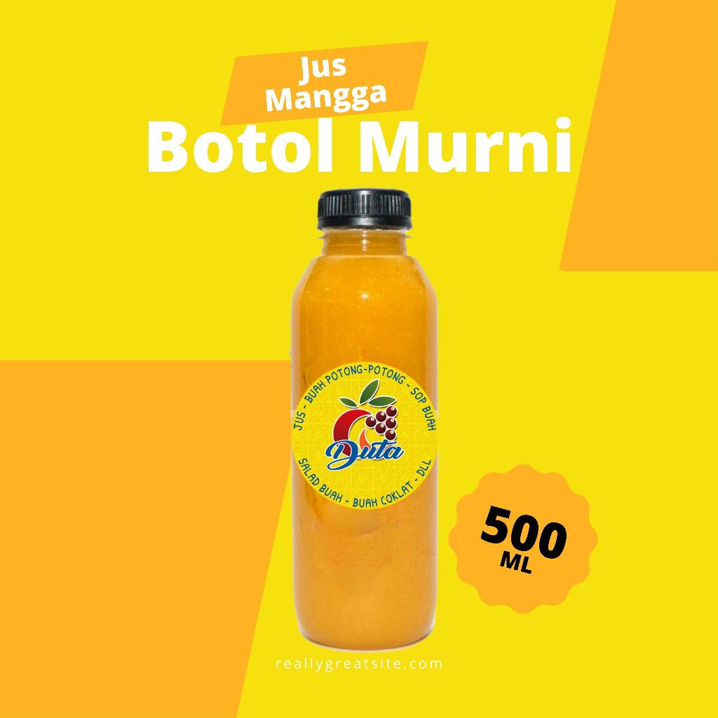 

Jus Mangga Harum Manis Murni (Botol 500ML)