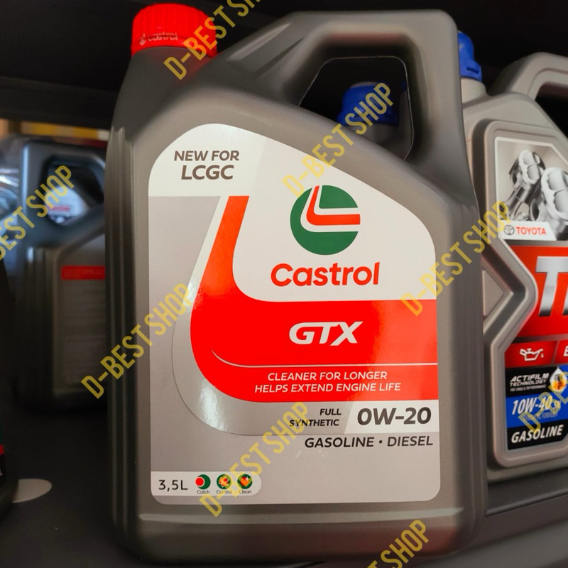 Oli mesin LCGC CASTROL GTX ULTRA CLEAN 0w/20 - 3,5 liter | BRIO AGYA AYLA DATSUN GO