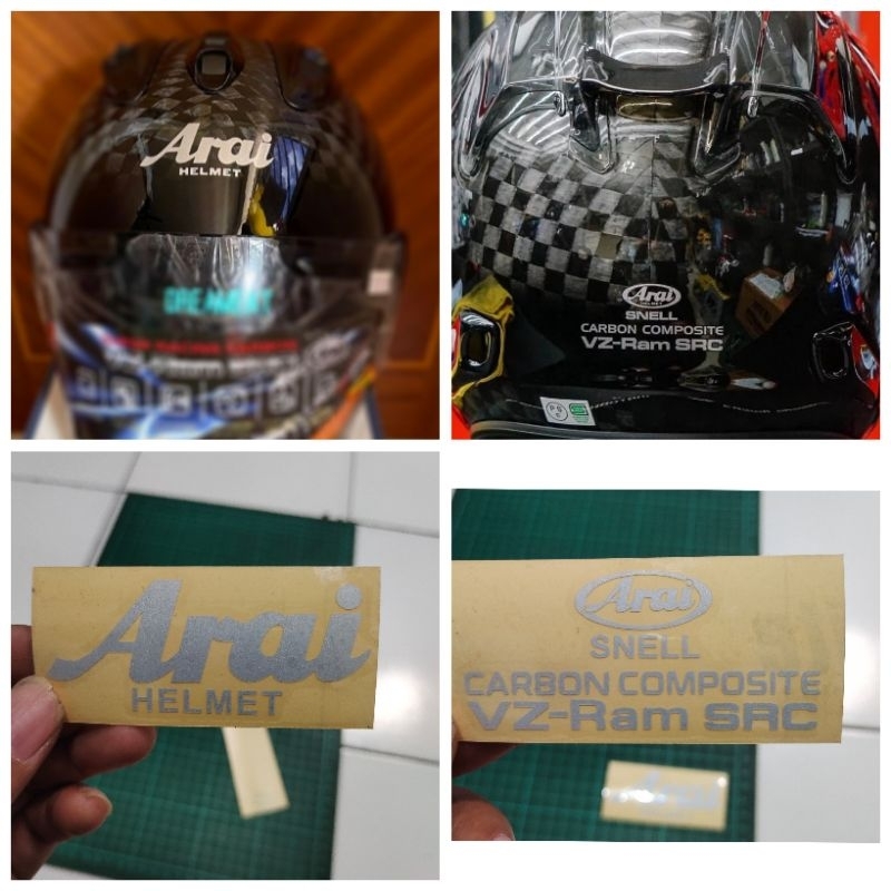 stiker arai VZ RAM SRC//stiker cuting arai carbon ram4