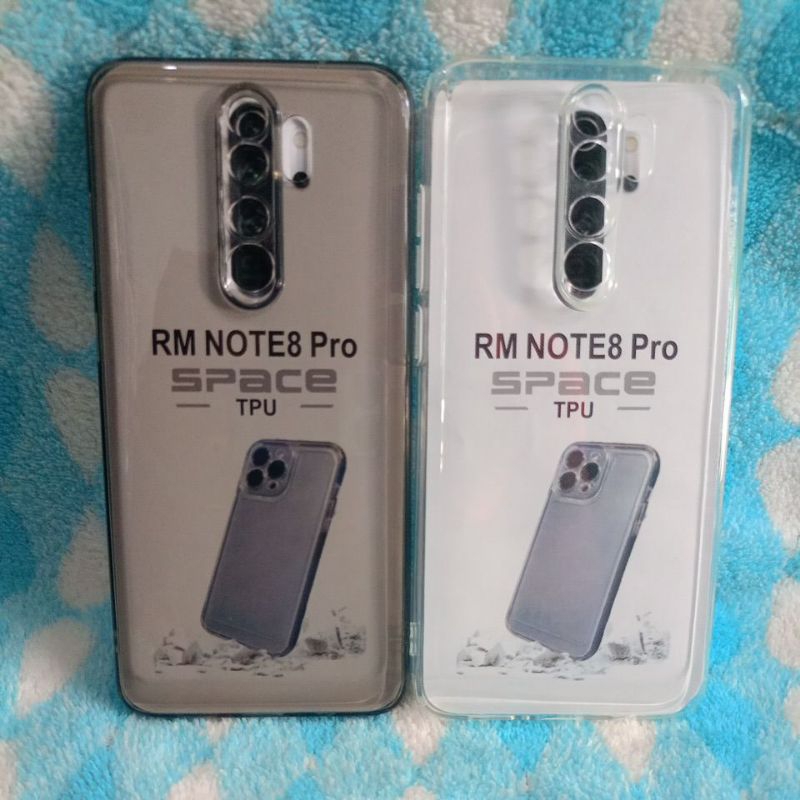 Softcase Casing REALMI NOTE 8 PRO Selikon Bening Trasparan Pelindung belakang HP+Camera
