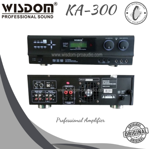 Wisdom KA300 Power Amplifier Mixer Karaoke Original KA-300