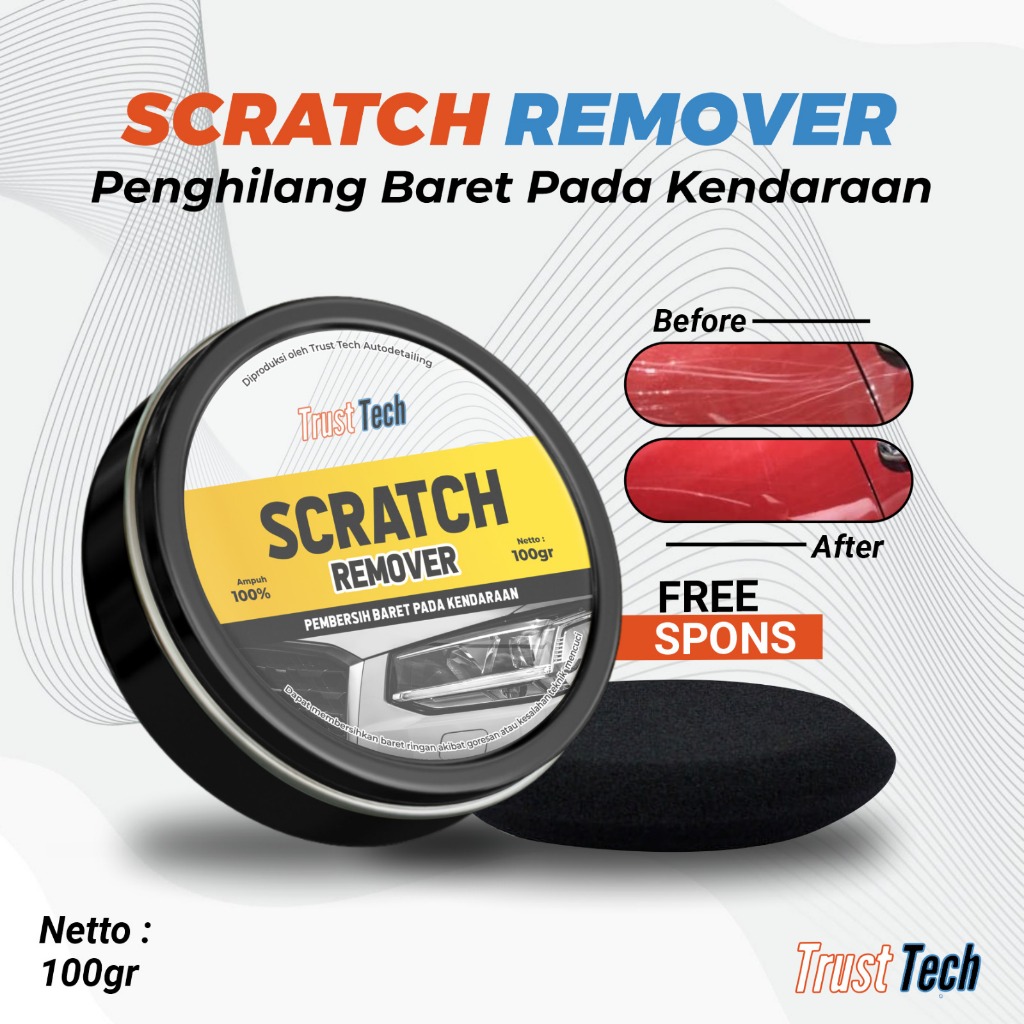 Coumpond Penghilang Baret Body Motor Mobil Semua Jenis Warna 100gr