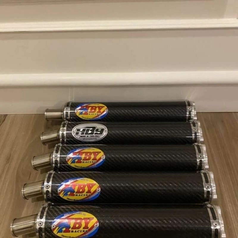 Knalpot Silencer Hby Slencer Hby Titanium Carbon Original Thailand Murah