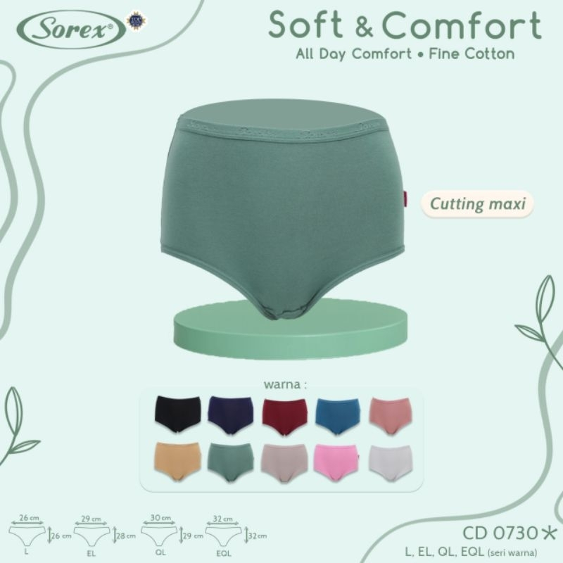 Cd Sorex 0730 Maxi - Celana Dalam Wanita Sorex - Pakaian Dalam Wanita