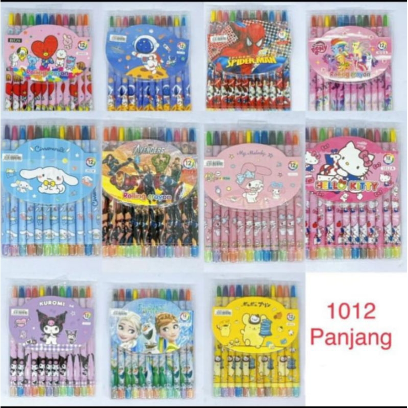 

crayon putar panjang 12 warna disney Satuan