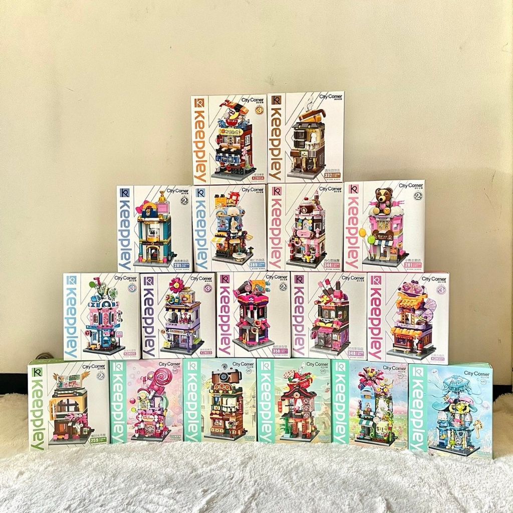 KEEPPLEY TOYS City Corner Street Store - Bricks Block Brick Mainan Edukasi Bongkar Susun Mainan Anak