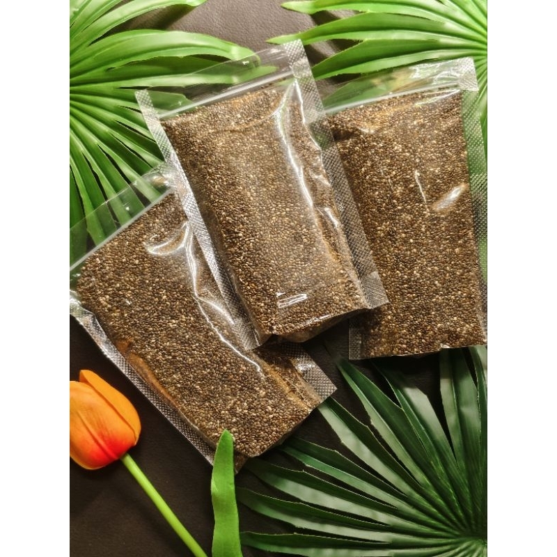 

Black Chia Seed Organik Kaya Manfaat Anti Oksidan Tinggi Kemasan Pouch 100 Gram