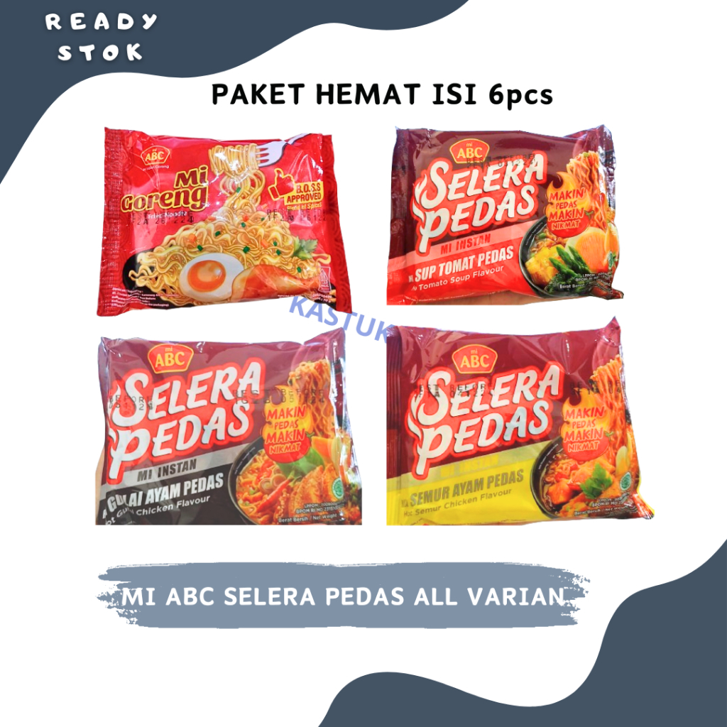 

MI ABC SELERA PEDAS ALL VARIAN (PAKET HEMAT ISI 6pcs)