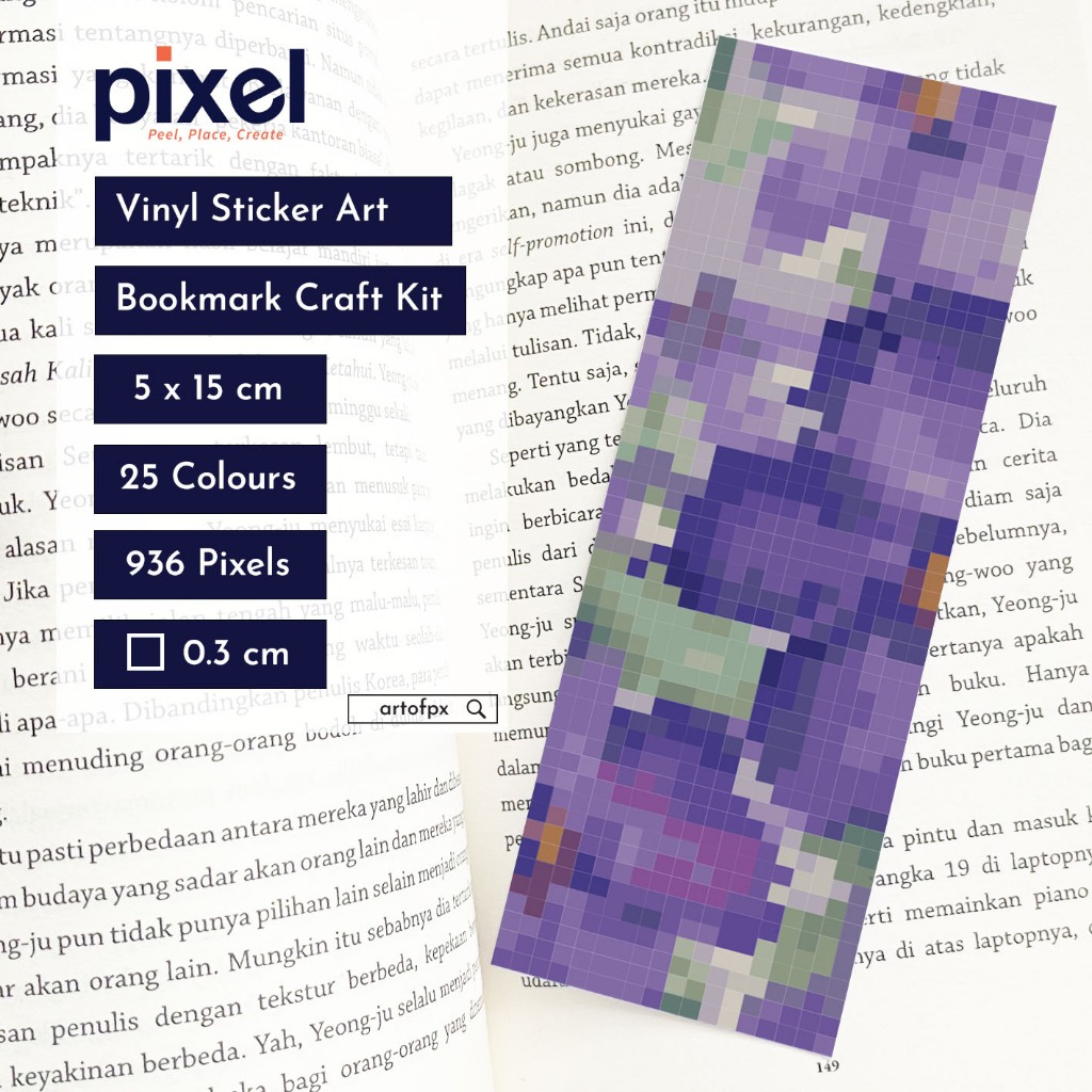 

Purple in Nature - Sticker by Number - by: Pixel x Lukisyuk - bookmark - Pixyl | diamond painting