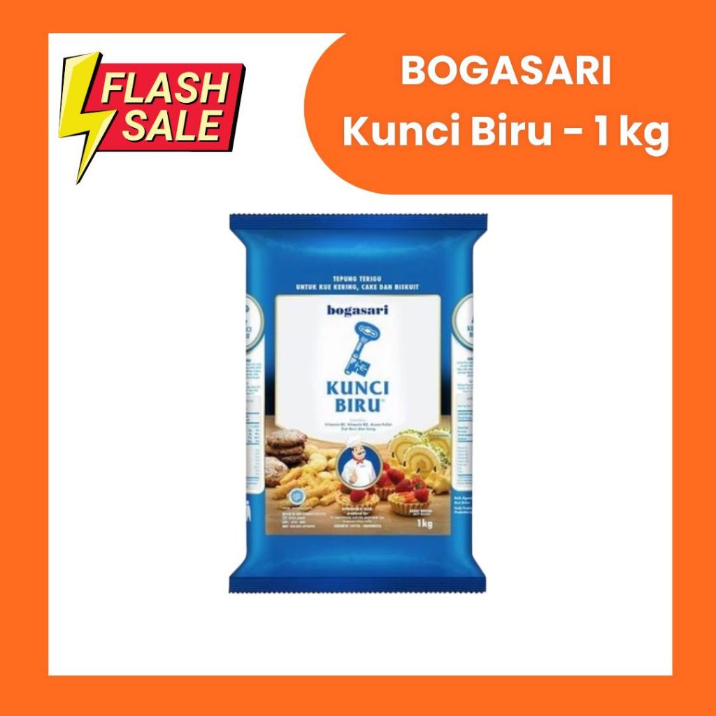 

Tepung Terigu Kunci Biru Premium Kemasan 1kg
