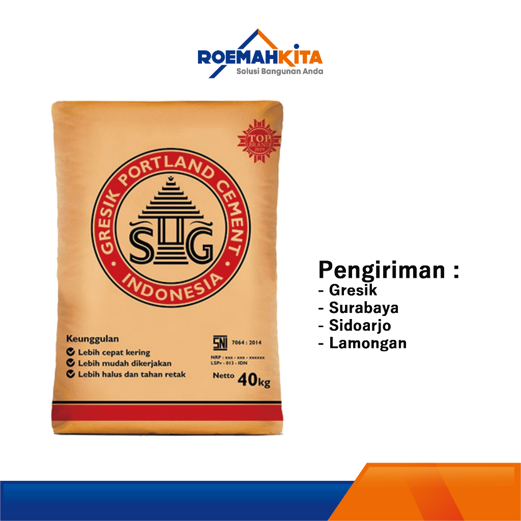 Semen Gresik 40 Kg | Area Gresik, Surabaya, Sidoarjo, Lamongan