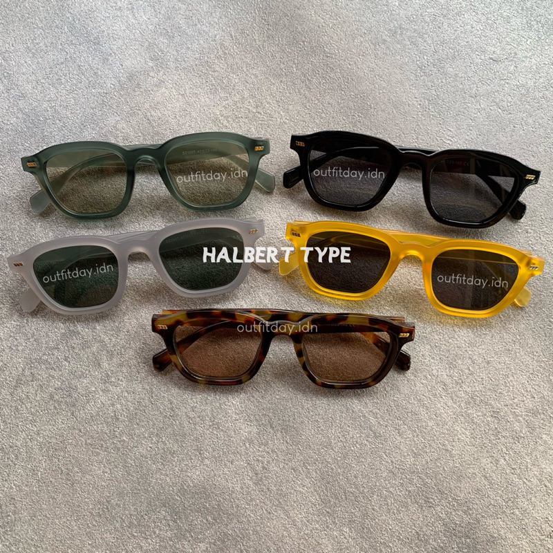 Kacamata Halbert Type/Engsel Besi Free Box Kacamata