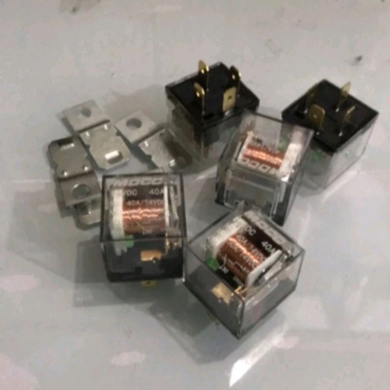 RELAY KLAKSON CR7 40A 12Volt relay 4 kaki 12volt klakson dan lampu dll