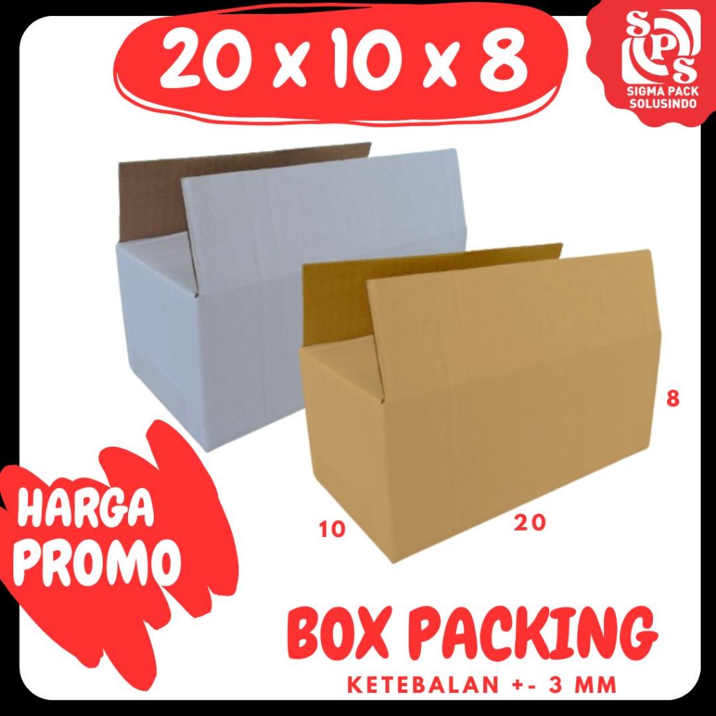 

Box 20x10x8 Kardus A1 Kotak Kemasan Karton Olshop Sparepart Madu Kosmetik
