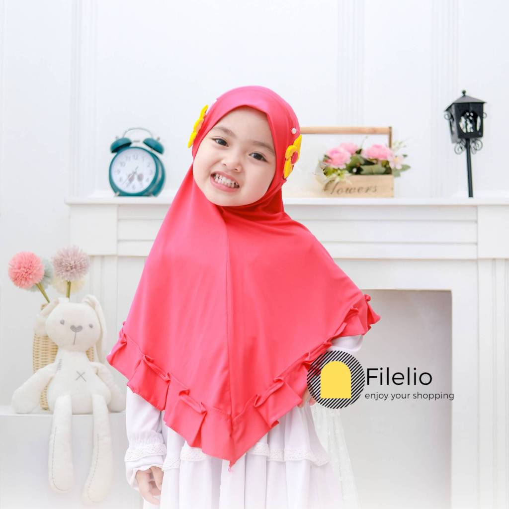 Jilbab Anak Isma 3-7 Tahun / Hijab Anak Perempuan / Jilbab Anak TK Lucu Murah / Jilbab Anak Anak