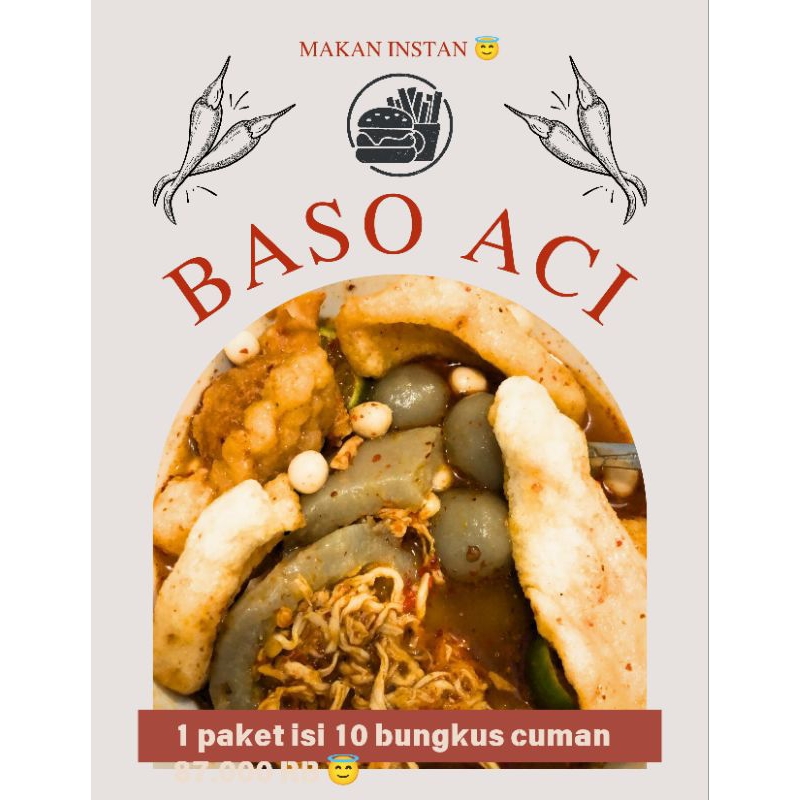 

Baso aci /chili oil /1 paket dapet 10 bungkus