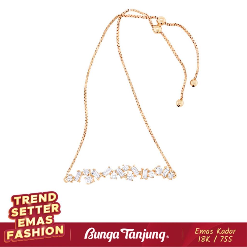 GELANG BAGUETTE DAZZLING - SDW GOLD - EMAS 18K - BUNGA TANJUNG GOLD