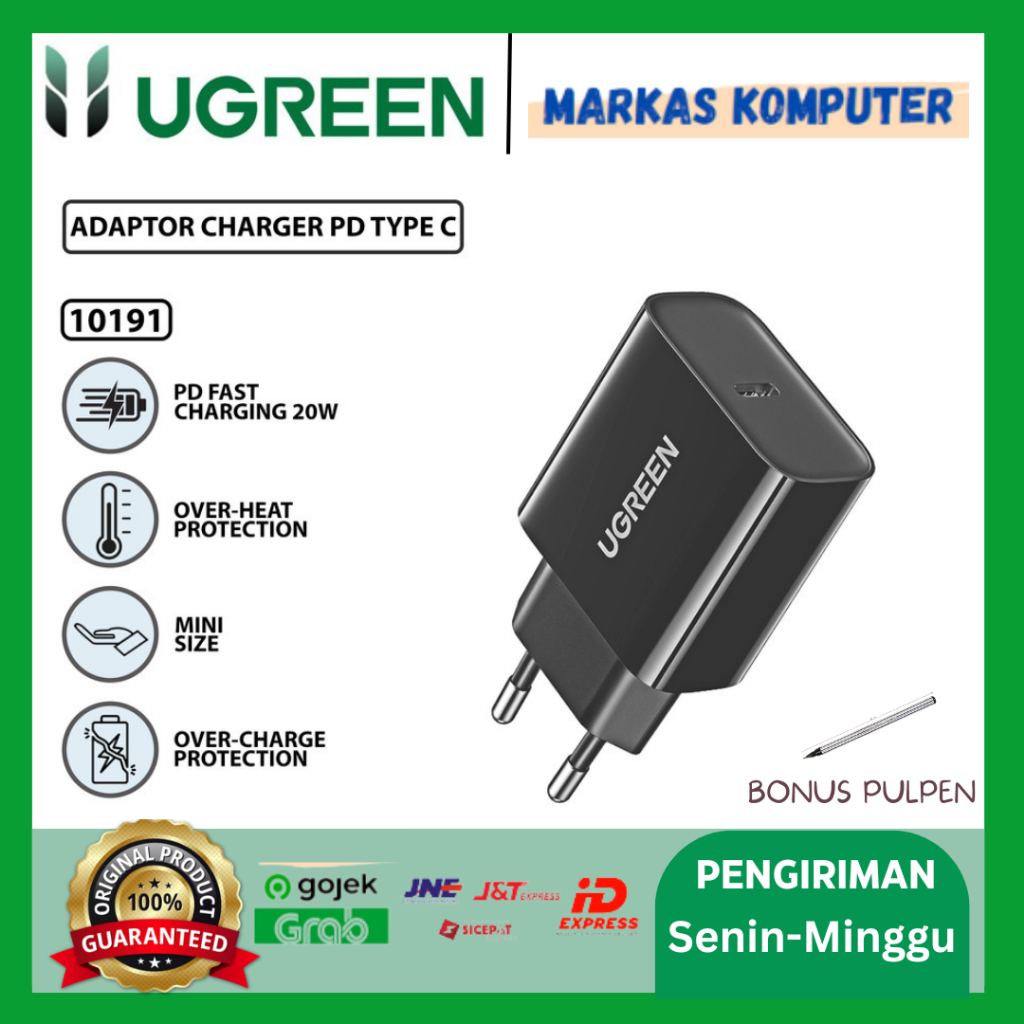 UGREEN USB Wall Charger USB-C 20W PD CD137