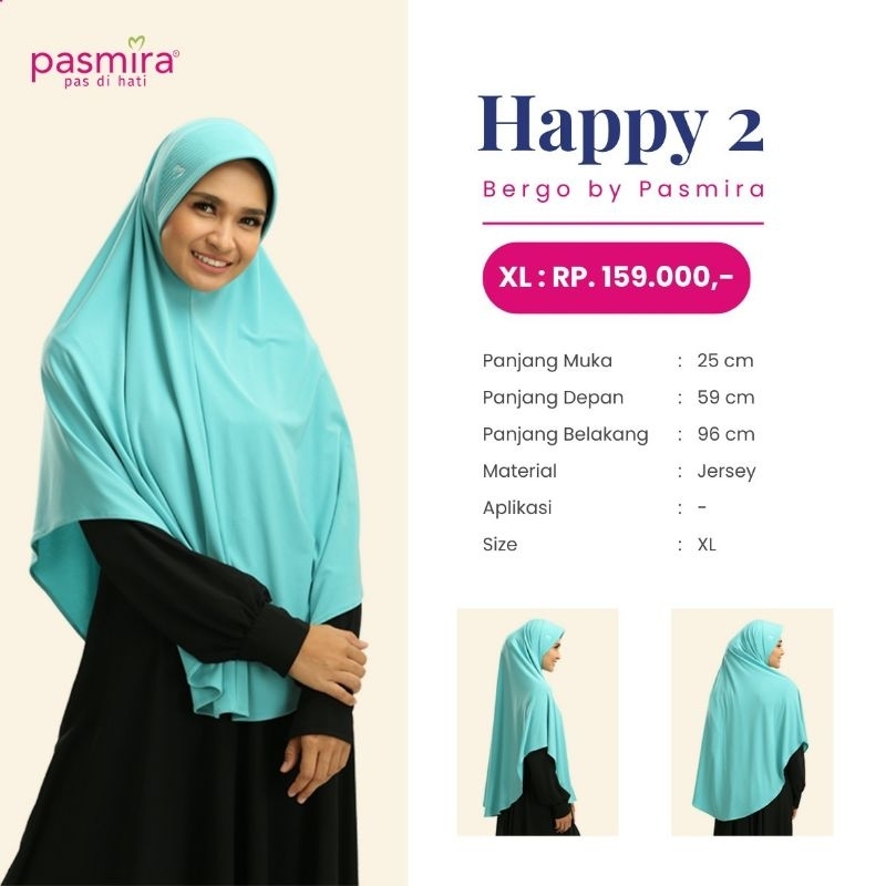 Pasmira Happy 2 Bergo by Pasmira ukuran XL