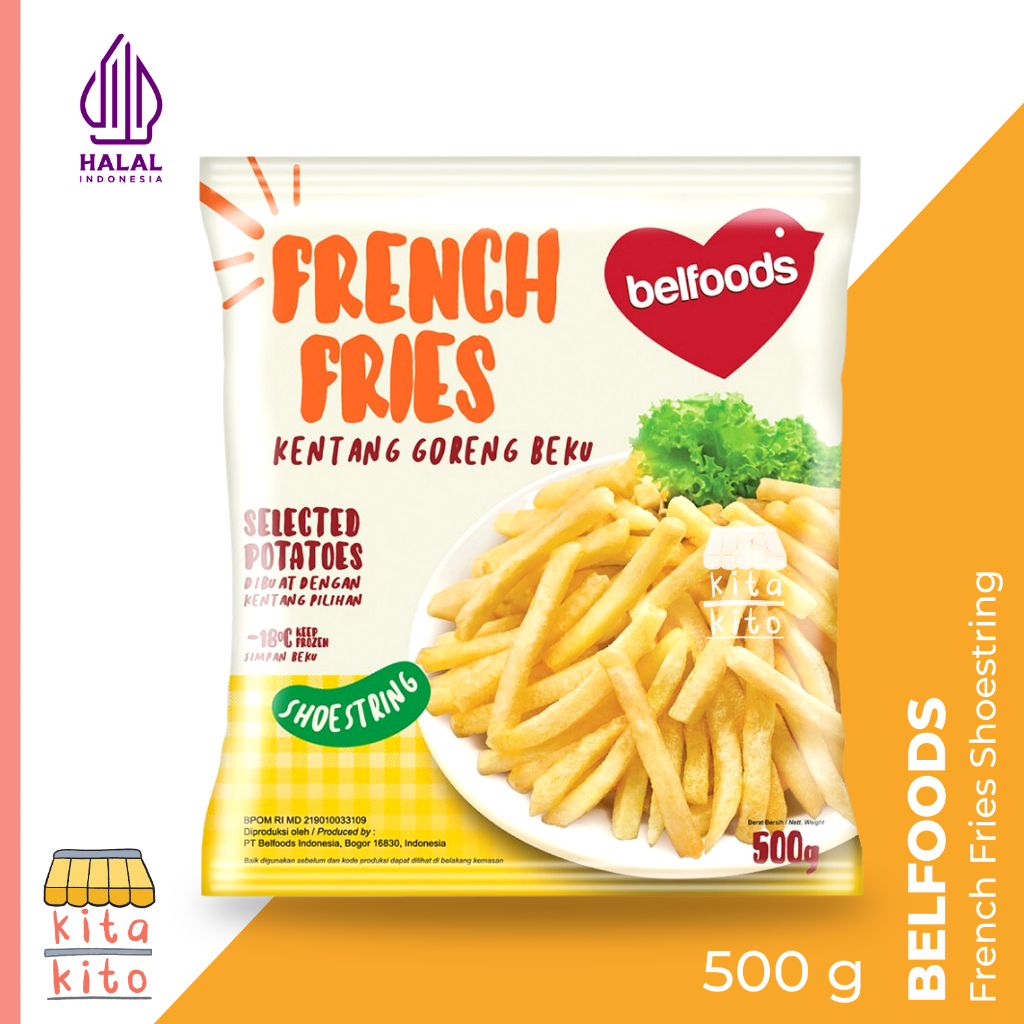 

Belfoods Favorite French Fries Kentang Goreng Shoestring 500 Gram