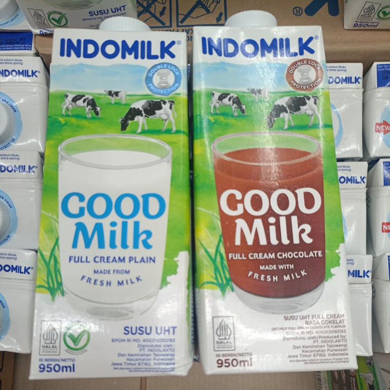 

indomilk uht plain/coklat 950ml