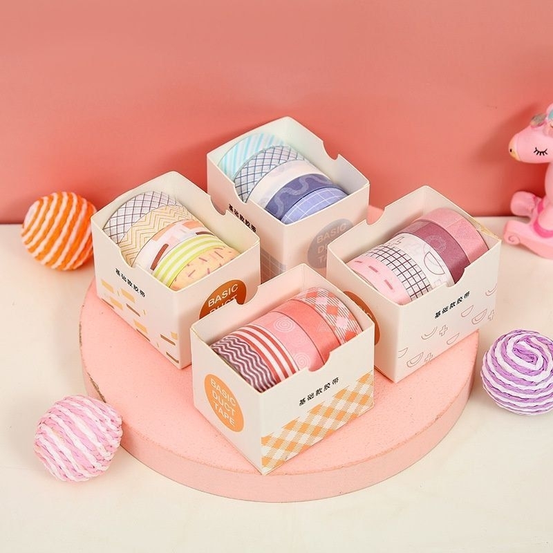 

1 pcs (1 roll) Random Basic Decoration Washi Tape Decor Jurnal Decor Masking Tape Scrapbook