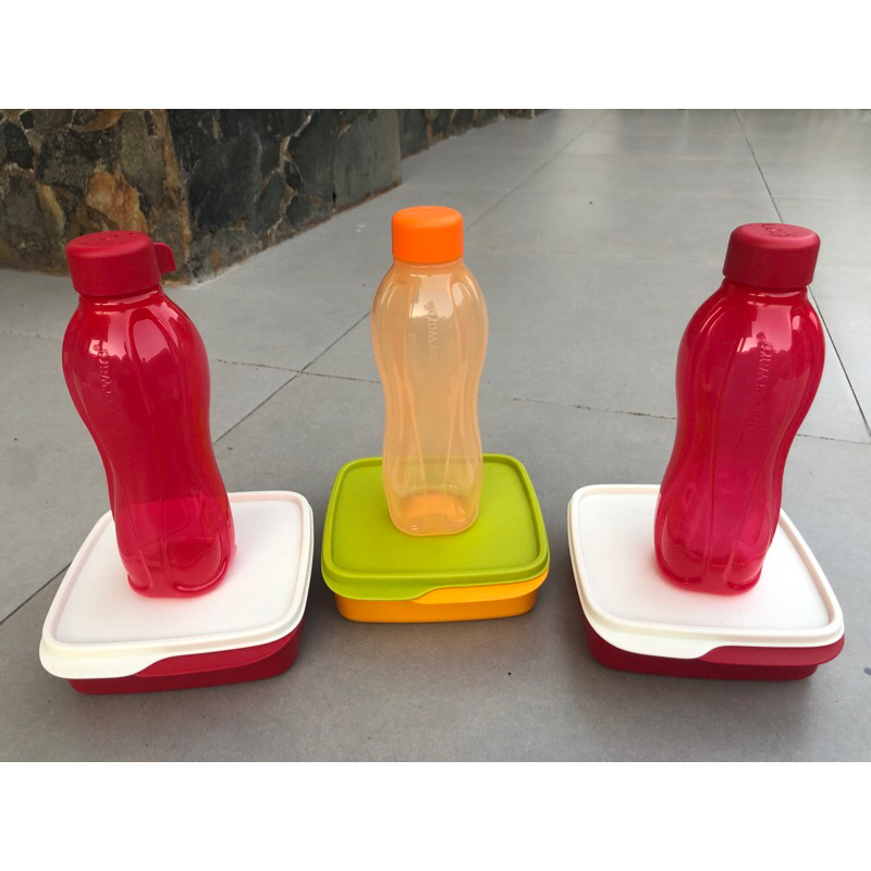 set tempat makan tupperware ori new