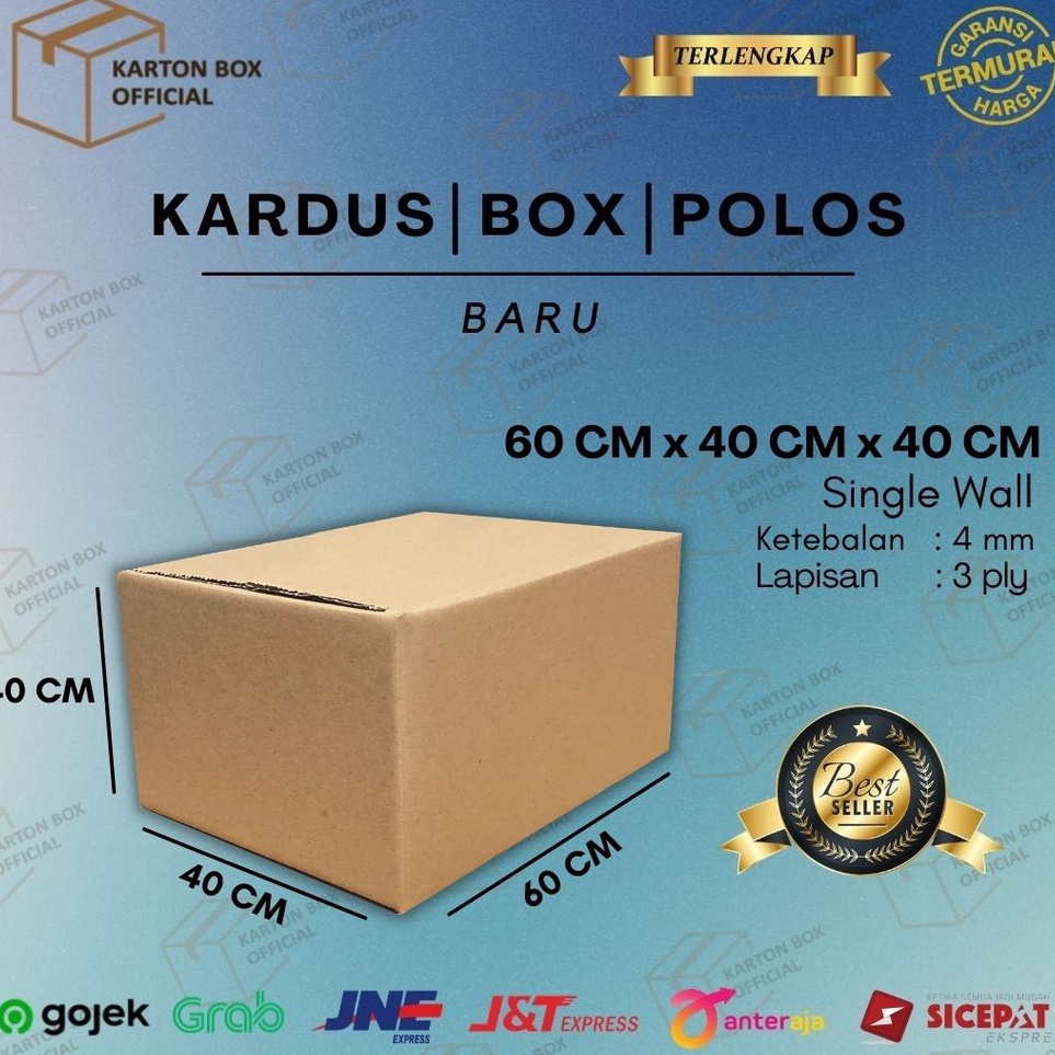 

Hemat Banyak Kardus Karton Box Besar 6x4x4 CM Dus Packing Packaging Pindahan Jumbo Polos